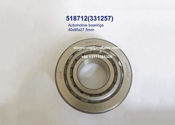 518712 331257 automotive bearings taper roller bearings 40*95*27.5mm