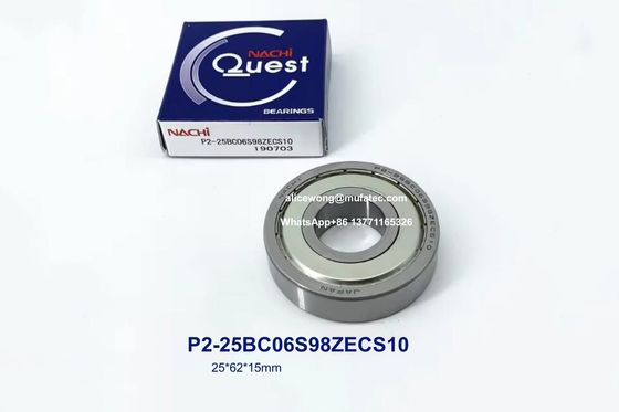 P2-25BC06S98ZECS10 25BC06S98 motorrijtuigen-generatorlagers eenzijdige stalen afdichtingslagers 25*62*15mm